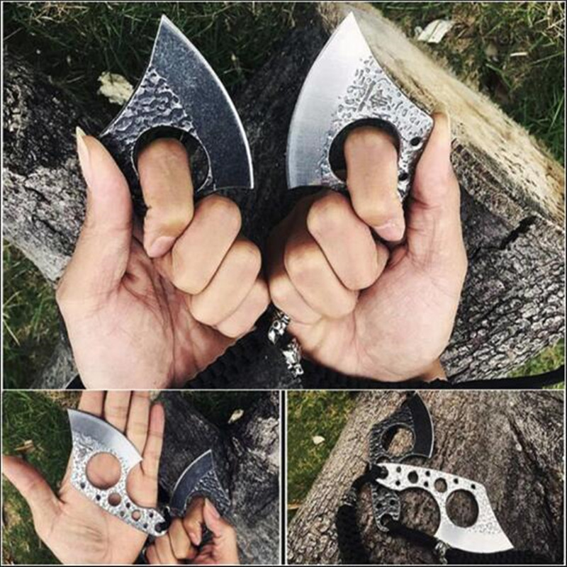 POCKET KNIFE MINI AXE Stainless Steel Military Tactical Hunting EDC Camping knifes Rescue Survival knives Tools Drop Ship