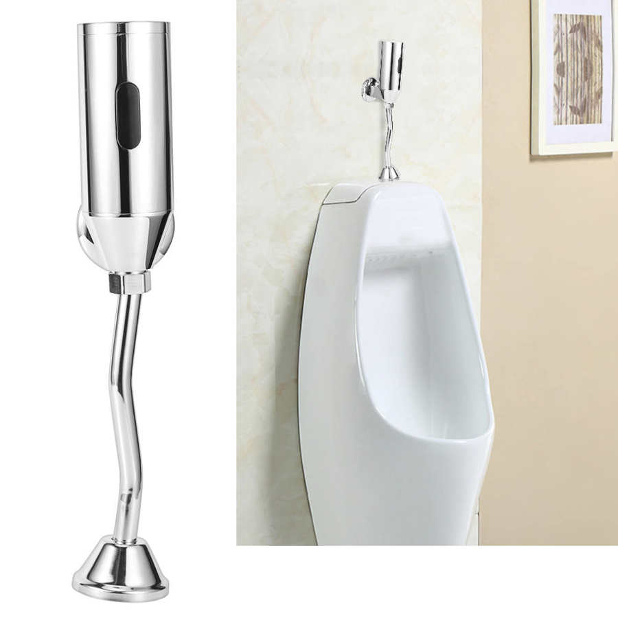 Brass Bathroom Toilet Wall Mounted Intelligent Automatic Sensor Touchless Urinal Flush Valve