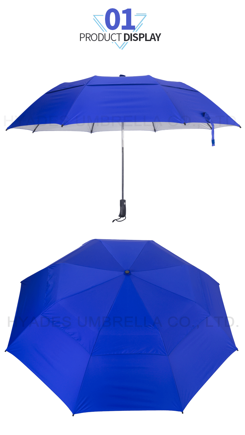 Big Size Vented Folding Golf Umbrella Big Size Vented Folding Golf Umbrella