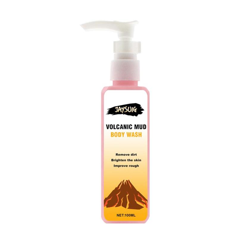 Volcanic Mud Whitening Shower Gel Body Wash Deep Clean Bath 100Ml Cream Exfoliating Body Moisturizing Skin Care V8M5