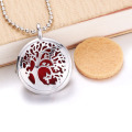 Round flower Aroma Diffuser Necklace Perfume Essential Oil Diffuser Aromatherapy Locket Pendant Necklace Women jewelry