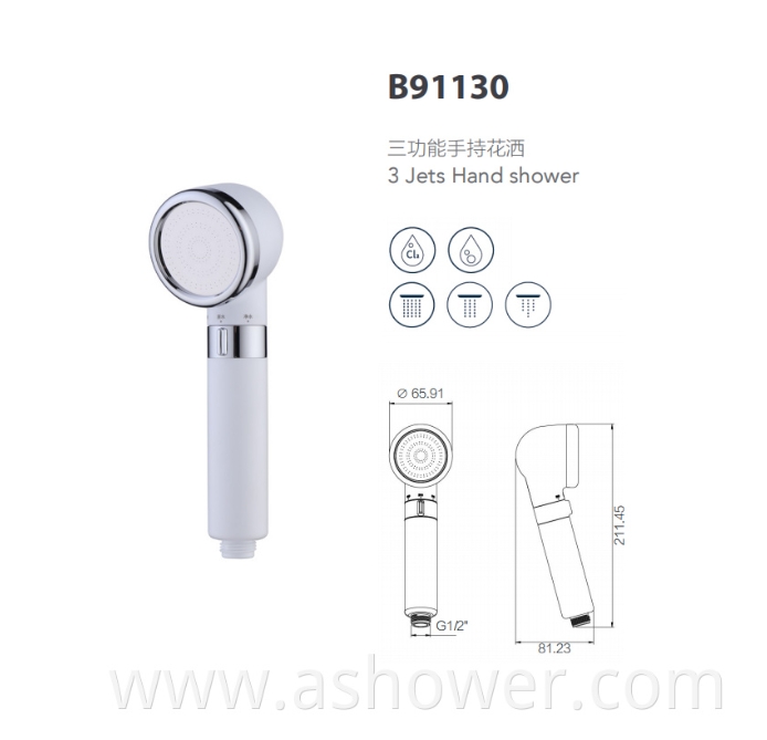 Three-Function Hand Shower