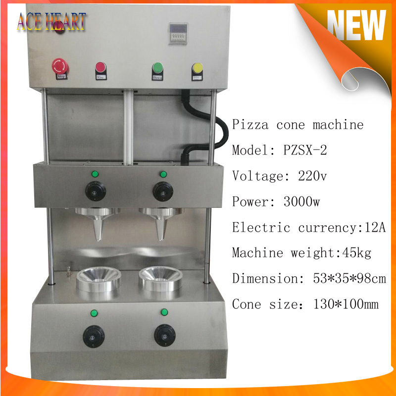 Hot Selling Commercial Two Umbrella Pizza Cone Machine Commercial Pizza Forming Machine Energy Saving Equipment