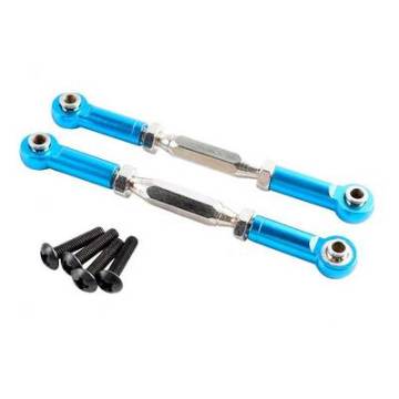 2pcs Aluminum Rear Upper Steering Linkage Rod For RC E10 1:10 Electric Himoto E10MT E10MTL Bowie Truck Parts 33606