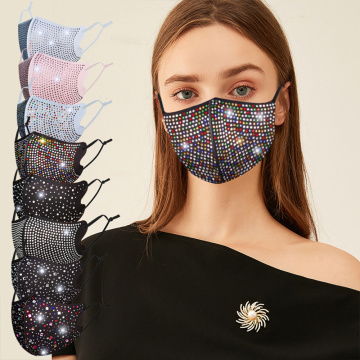 2020 Rhinestone Mask For Face Women Decoration Jewelry Mask For Nightclub Luxury Crystal Mask With Rhinestones Accessories