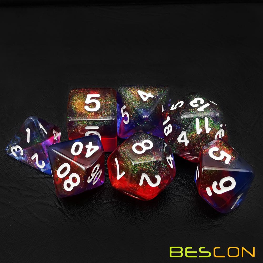 Valor Stone Moonstone Poly Dnd Dice Set 4