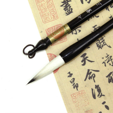 Chinese Brush Pen Woolen&purple Rabbit Hair Calligraphy Brush Caligrafia Medium Regular Script Calligraphy Brush Pen Tinta China