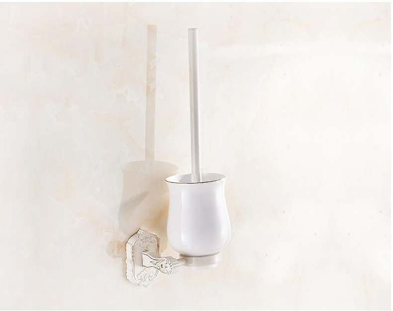 Metal Bathroom Series European Modern Towel Ring Toilet Paper Holder Cup Holder Robe Hook Bathroom Hardware 2500