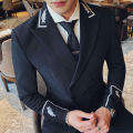 Chaqueta Hombre Formal Korean Suit Coat Men's Slim Fit Jacquard Embroidery 2020 New Autumn Blazer Hombre Mens Stylish Blazer