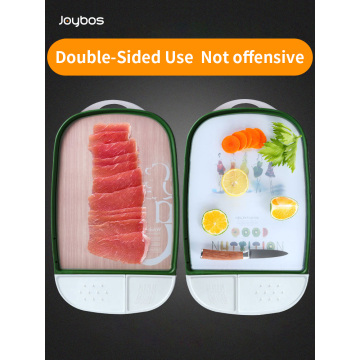 JOYBOS Double-Side Multifunction Cutting Board Kitchen Solid Wood Board Antibacterial Fruit Board Household Chopping Board JBS73