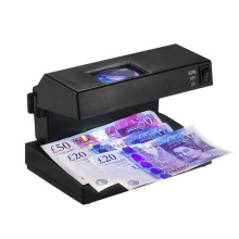 Portable Desktop Counterfeit Bill Money Detector Cash Currency Banknotes Notes Checker Support Ultraviolet UV and Magnifier
