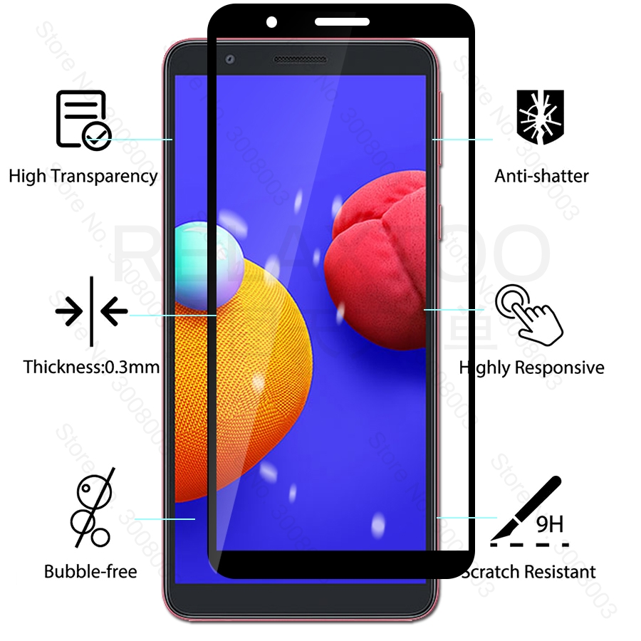 a 01 core glass camera lens protectors for samsung galaxy a01 core a01core sm-a013f/ds 5.3'' phone screen protective film cover