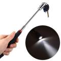 Magnetic Pick-Up Tool Magnetic Retractable Picker With Led Light Telescopic Magnetic Suction Rod pen clip tool suction rod