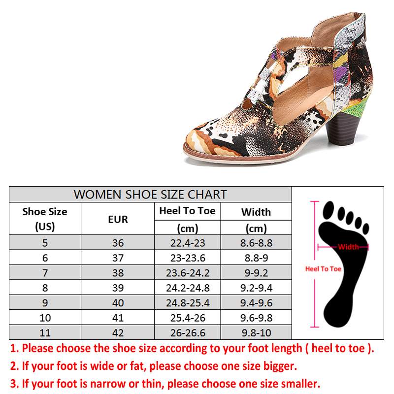 SOCOFY Women Leather Snakeskin Pumps Hollow Back Zip Mid Block Heel Pumps Casual Outdoor Party Dress Shoes Botas Mujer 2020