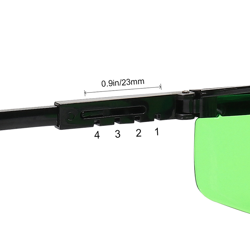 Enhancement Laser Glasses Green Red Light Laser Visible Goggles Eyeglasses with Box Leg Adjustable Laser Level Accessory