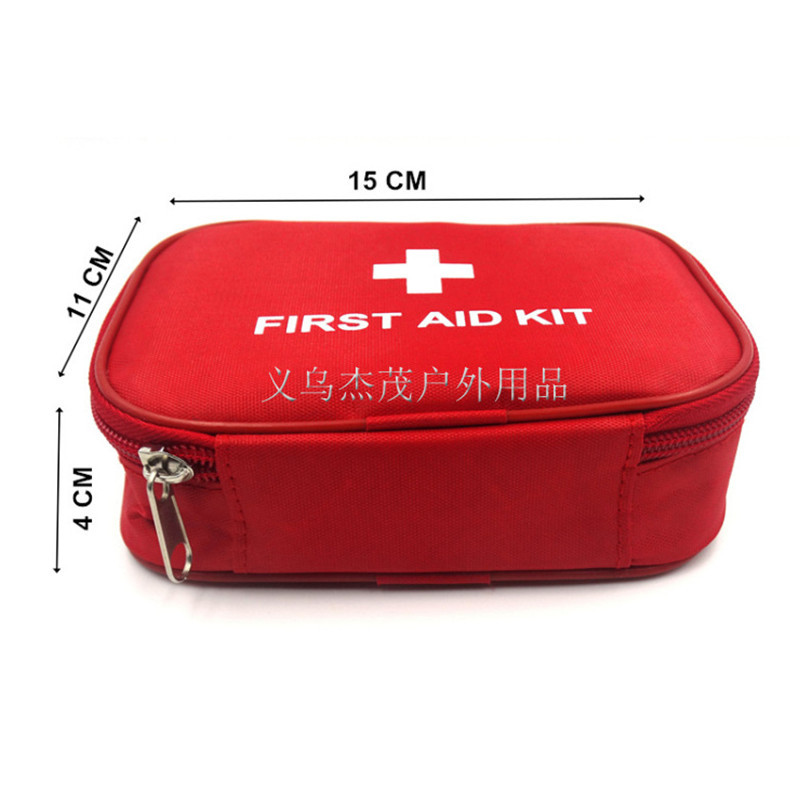 Outdoor Travel First Aid kit Mini Car First Aid kit bag Home Small Medical box Emergency Survival kit Size 15*11*4 CM