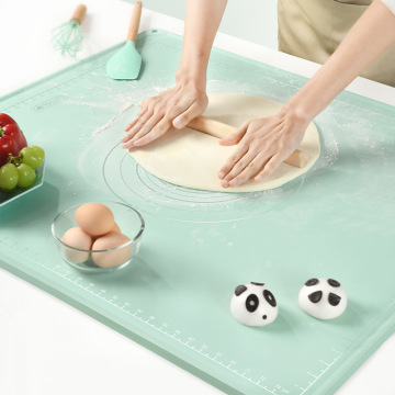 Oversized and thick silicone dough mat