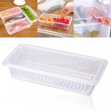1/2/5pcs Refrigerator Food Containers Food Seal Frozen Vegetable Keep Fresh Box Moisture-Proof Drain Food Sealed Storage Box