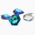 Glitter Ice K9 Glass Crystal Rhinestone Craft Stones Pointback Loose Crystals Blue Rhinestones DIY Decoration Stones