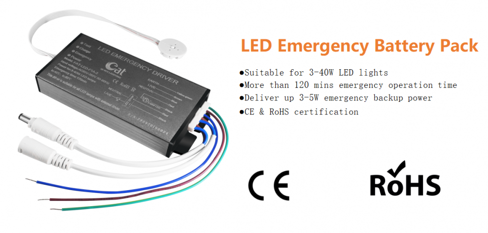 3-40W led downlight emergency kit