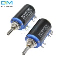 Diymore WXD3-13-2W Wirewound Potentiometer Resistance Ohm 10 Turns Linear Rotary Potentiometer 5% +5% -5% Electronic Diy