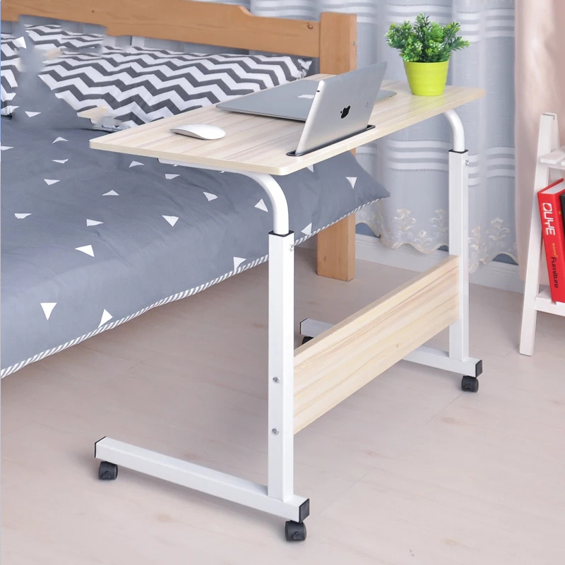 Foldable Computer Table Adjustable Portable Laptop Desk 80*40CM Rotate Laptop Bed Table Can be Lifted Standing Desk