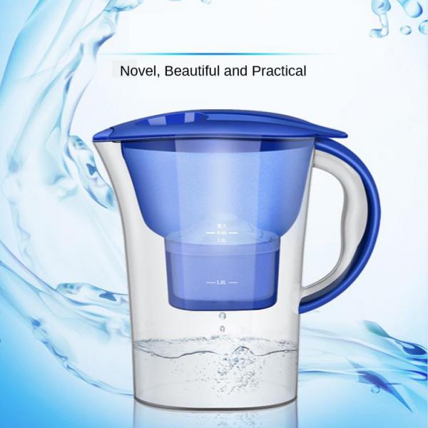 2.5L 10 Cups Water Filter Pitcher Reduces Chlorine Sediments 4 Stage Filter No BPA Kettle Water Purifier Activated Carbon Filter