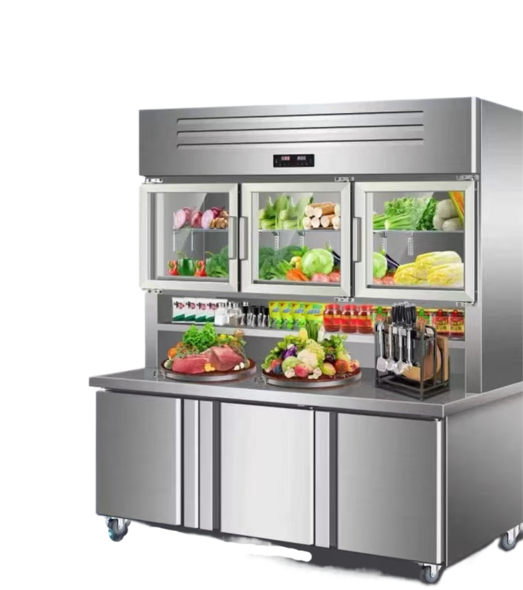 dual function refrigerated freezer cabinet