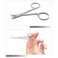 AddFavor 2PC Stainless Steel Eyebrow Scissors Cutter Eye Brow Makeup Tools Eyelashes Brow Shear Trimming Scissors Blade Sharp