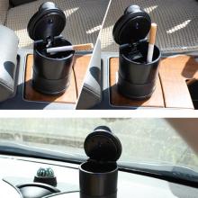 Universal Car Ashtray Garbage Easy Clean Up Detachable Car Ashtray Removable With LED Flame Retardant Material Office/ Home