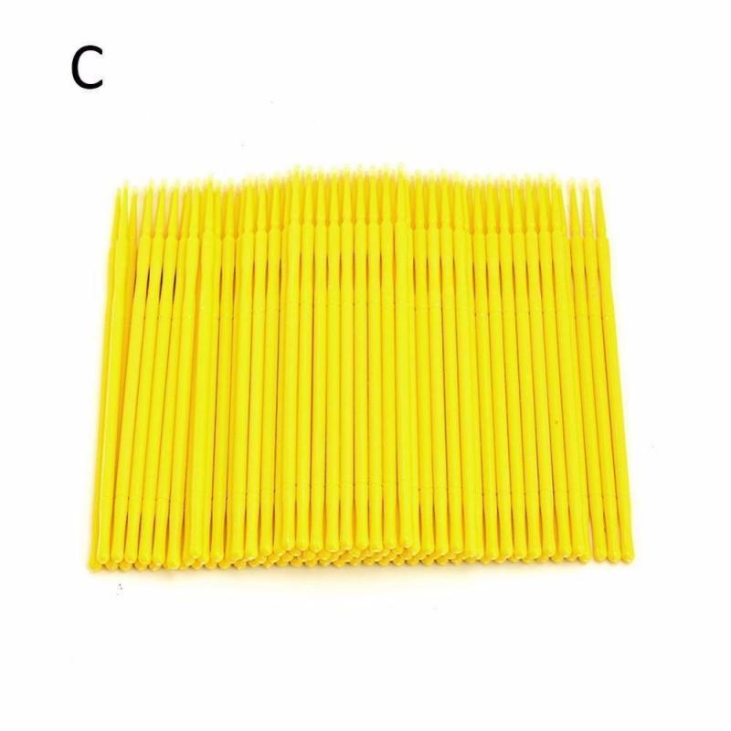 100Pcs Dental Micro Brush Disposable Materials Tooth Applicators Eyelash Brush Makeup Tools Teeth Whitening L/M/S TSLM1