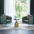 Nordic Living Room Sofas Single Sofa Chair Ins Bedroom Luxury Apartment Armchair Leisure Leather Art Flannel Living Room Sofa