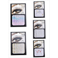 10stylesChristmas DIY Eye Tattoo Stickers Makeup Xmas Decor Eyebrow Face Body Art Adhesive Crystal Glitter Jewels Festival Party