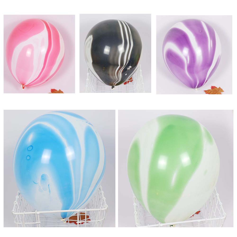 10pcs 10inch Marble Agate Latex Balloons Kid Toy Party Baloons Baby Shower Birthday Wedding Decoration Party Supplies
