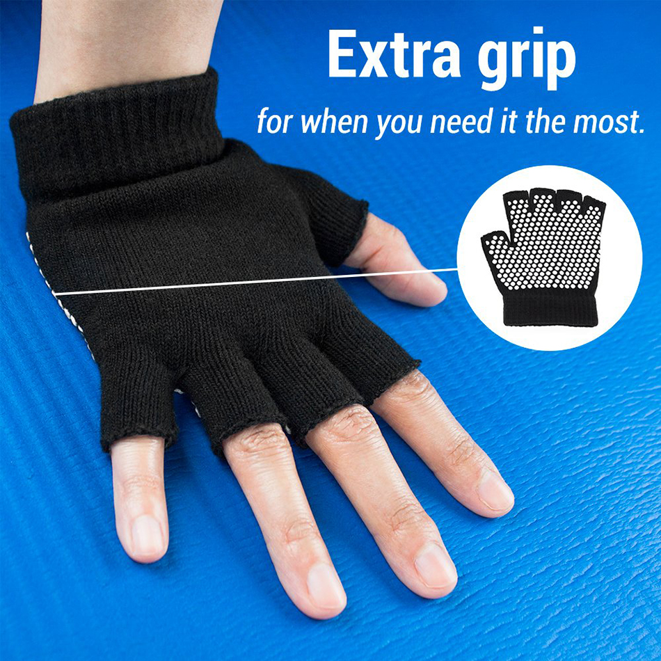 Gym Fitness Yoga Sports Gloves Power Weight Lifting Women Men Crossfit Workout Bodybuilding Half Finger Hand Protector