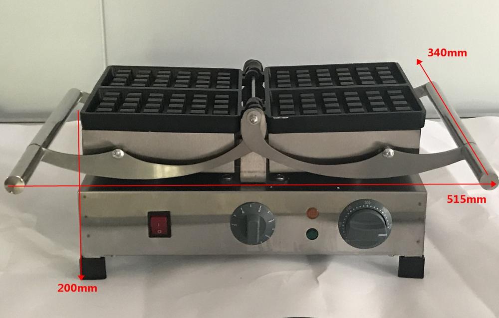 Free shipping Commercial Top quality 4 pcs Square Waffle maker Belgian Waffle machine