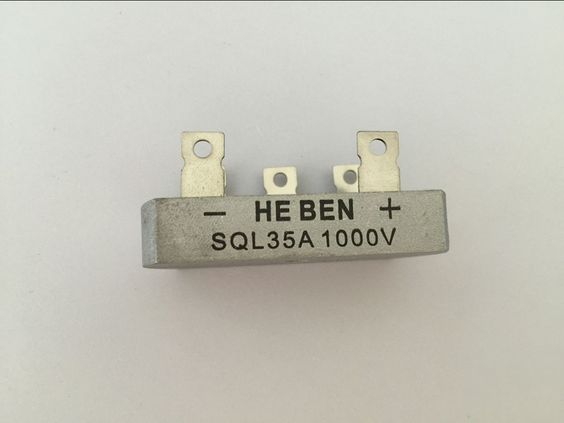 1pcs three-phase rectifier bridge rectifier SQL35A 1000V Metal Case Bridge Rectifier 32*60mm