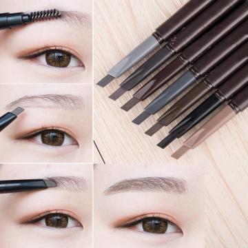 New 5 Colors Eyebrow Pencil Natural Waterproof Rotating Automatic Eyeliner Eye Brow Pencil with Brush Beauty Cosmetic Tool TSLM2