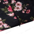 Summer Women Floral Short Sleeve Bodycon Elegant Round Neck Hole Slim Work Dress EB534
