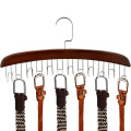 Multifunctional Wooden Belt Hanger Belts Rack Tie Hanger Scarf Holder Organizer Wardrobe Closet Storage Hanger 8 12 24 Hooks