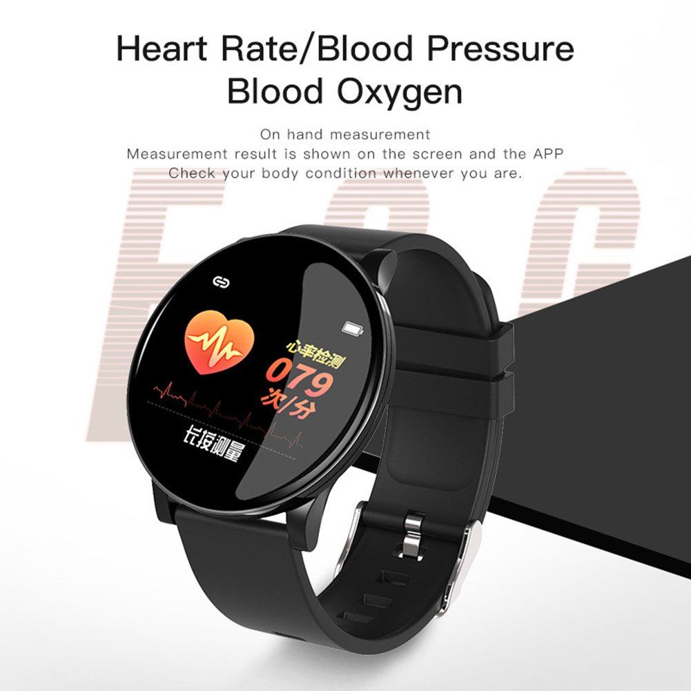 W8 Smart Watch Men Blood Pressure Clock Round Waterproof Smartwatch Women Sport Health Smart Bracelet For Android IOS