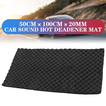 Car Audio Sound Deadener Vibration Control Proof Aluminum Foil Cotton Heat Insulation Mat DoorTrunk Hood Self Adhesive