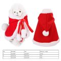 Sweet Clothes For Small Dogs Christmas Cat Dog Cloak Chihuahua Winter Warm Dog Hoodie Soft Dog Costume Pet Supplies