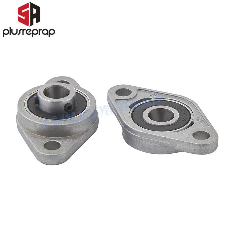 2PCS KFL08 KP08 8mm Bore Diameter Pillow Block Flange Rhombic Bearing Zinc Alloy 3D Printer DIY Parts for T8 Lead Screw