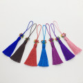 6pcs Color Chinese Knot Silk Tassels Fringe Pendant DIY Craft Material Curtain Jewelry Bookmark Decor Accessories Flecos Trim