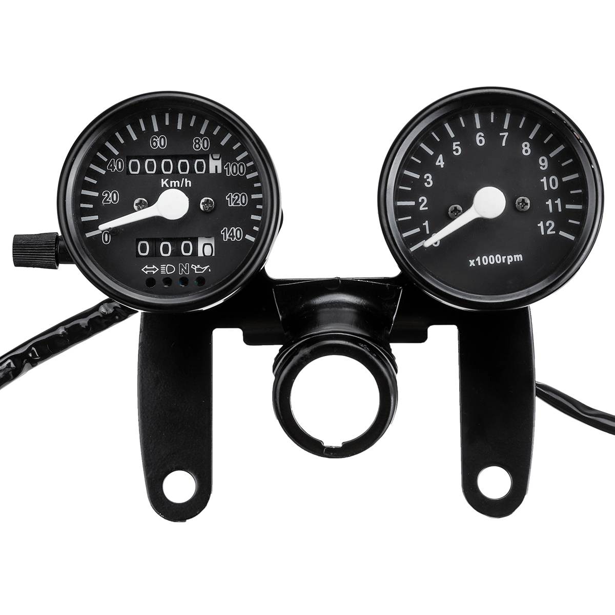 Motorcycle Odometer Speedmeter Tachometer LED Backlight Speed Meter Cafe Racer Instruments Gauge Panel Universal