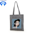 Custom single shoulder canvas bag with canvas bag