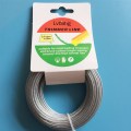 15m Long Trimmer Wire Cord Line 2 - 3mm Steel Wire Gray for Strimmer Brush Cutter Grass Trimmer Replacement Wire Trimmer Parts