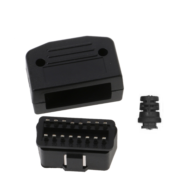 Car Auto OBD2 16 Pin Male Connector Plug Universal Car Diagnostic Tool Adapter