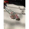 Special Discount Ban Kai Half-Blooming Epiphyllum Pink Flower Hair Stick Vintage Chinese Hanfu Hair Accessories Hair Jewelry
